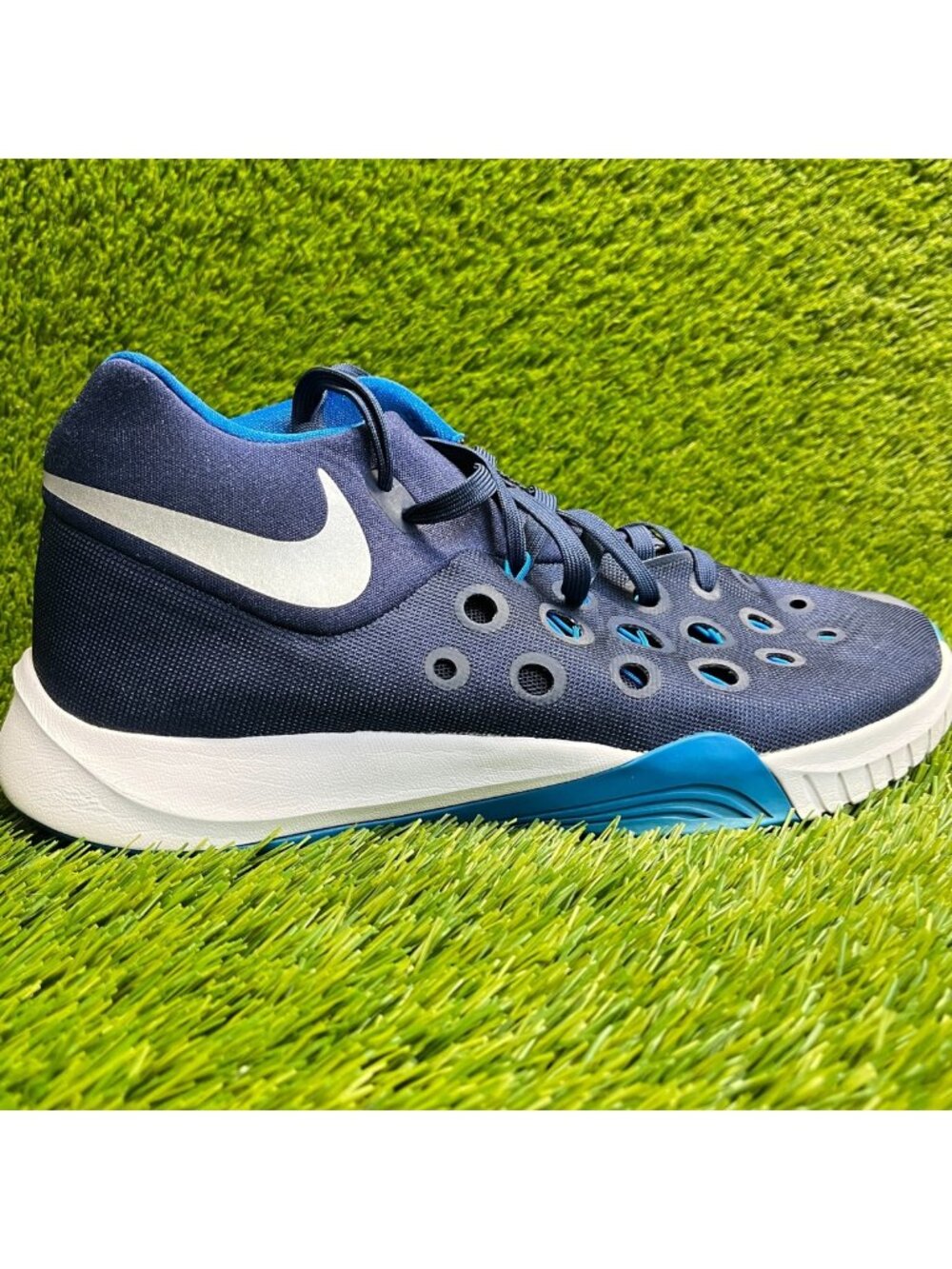 Nike Zoom Hyperquickness 2015 TB Mens Size 9.5 Blue Athletic Shoes Sneakers‎